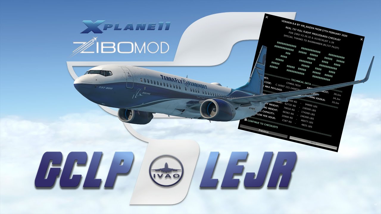 LIVE || EN || GRAN CANARIA ✈ JEREZ DE LA FRONTERA  || XCHECKLIST || B738X (ZIBO) || IVAO