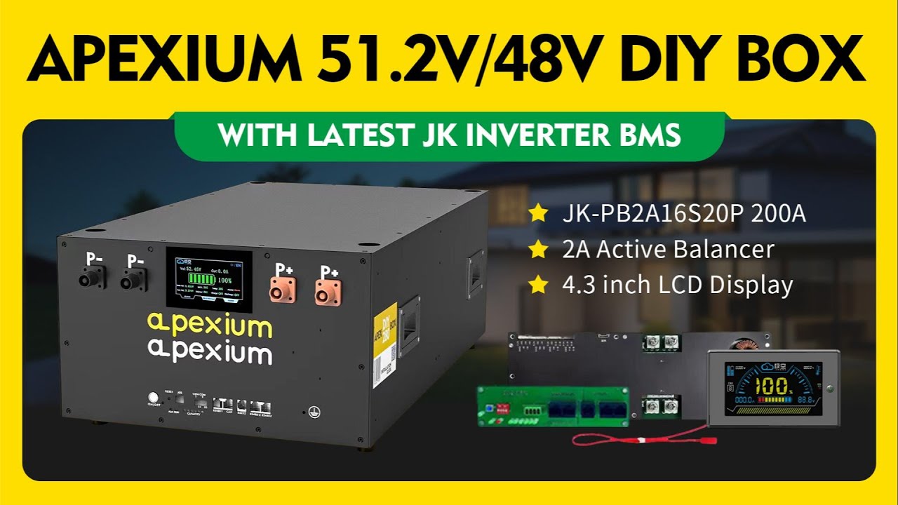 How to bulid the 48v battery pack use Apexium DIY Box with JK Inverter ...