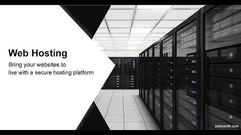 Best Hosting  Company in India | Sathyainfo