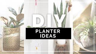 EASY DIY PLANTER IDEAS: How to decorate your room with plants. Having real plants in your home or room not only looks good, 