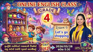Grade 4 Online English Class | Unit 6 Let’s Go Shopping | Vocabulary test