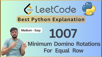 Leetcode 1007. Minimum Domino Rotations For Equal Row | Python Greedy Logic Explained