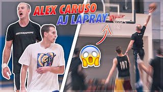 ALEX CARUSO VS AJ LAPRAY Gets INTENSE!! 😱 | Jordan Lawley Basketball