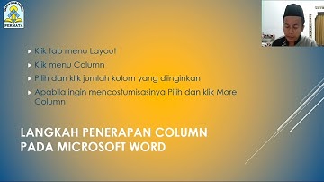 Pembelajaran kelas 4 TIK Column SDIT Permata Kota Probolinggo