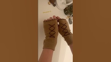 diy fingerless gloves #diy