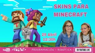 Crea Skins de Minecraft con TYNKER - Directos de programación - ValPat