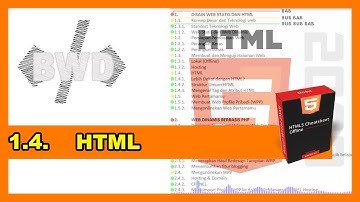 1.4. HTML | Belajar HTML & pengenalan CSS untuk PEMULA – Full Lengkap disertai Modul HTML5 Cheatseet