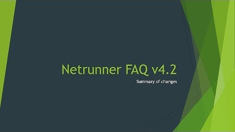 Android Netrunner: Updated FAQ analysis