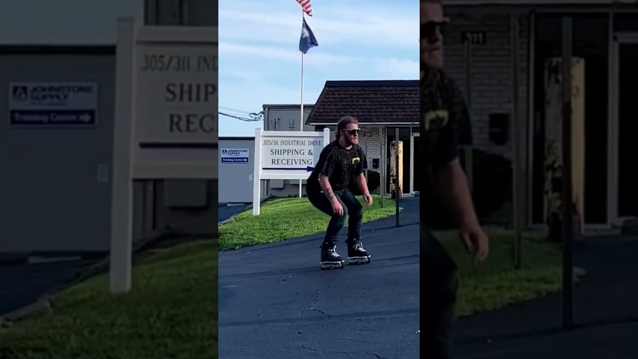 The excitement of skateboarding