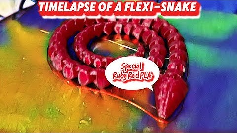 3D Printing An Articulate Snake Flawlessly! (Timelapse And Reveal)