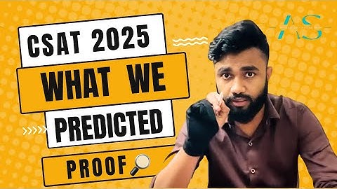 UPSC CSAT 2025 | PREDICTIONS | WITH PROOF | APTITUDE WITH AVISHEK SINHA | CSAT COURSE 2025 Details |