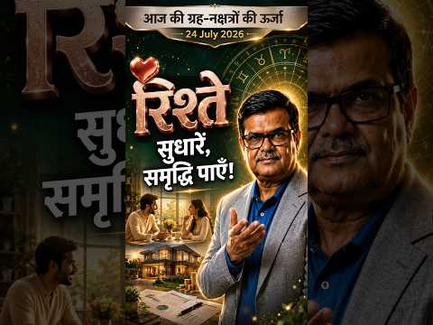 आज की ग्रह-नक्षत्रों की ऊर्जा | 24 July 2026 | Love, Investment & Financial Growth Predictions