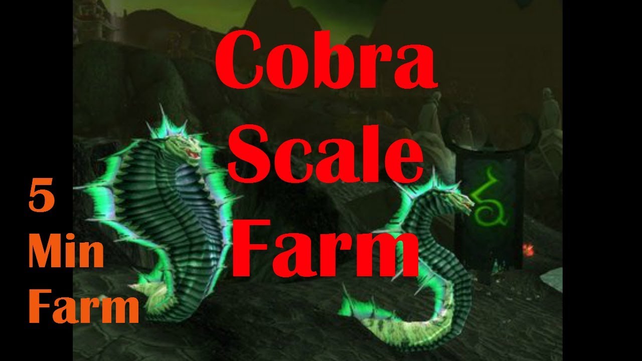 5 Minute WoW Gold farm - Cobra Scale (Crafting)