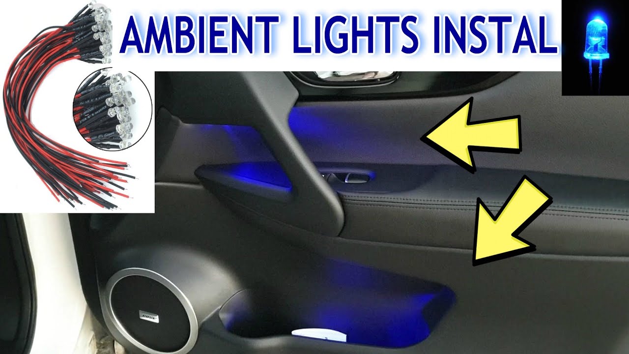 NISSAN INSTALLAZIONE LUCI LED AMBIENTE FAI DA TE - AMBIENT LED LIGHT  INSTALLATION ON ANY CAR /PART 1 