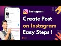 How To Create A Post On Instagram !