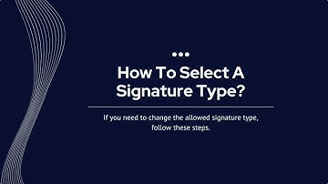 Signature Type in Documents & Contracts