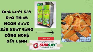 Dưa lưới sấy dẻo thơm ngon được sản xuất bằng công nghệ sấy lạnh | MÁY SẤY SUNSAY