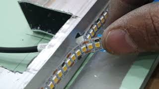 how to make led mirror  high quality product #glasswork #shorts #tranding #ledmirror