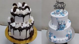 Beautiful New 2Tier Birthday Cake Design Mnc Orio Birthday Cake Decorating Mnc