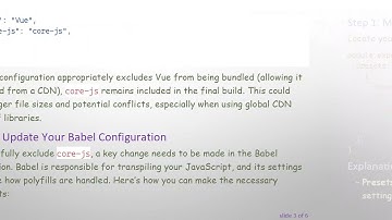 Excluding core-js from Webpack in Vue.js Projects