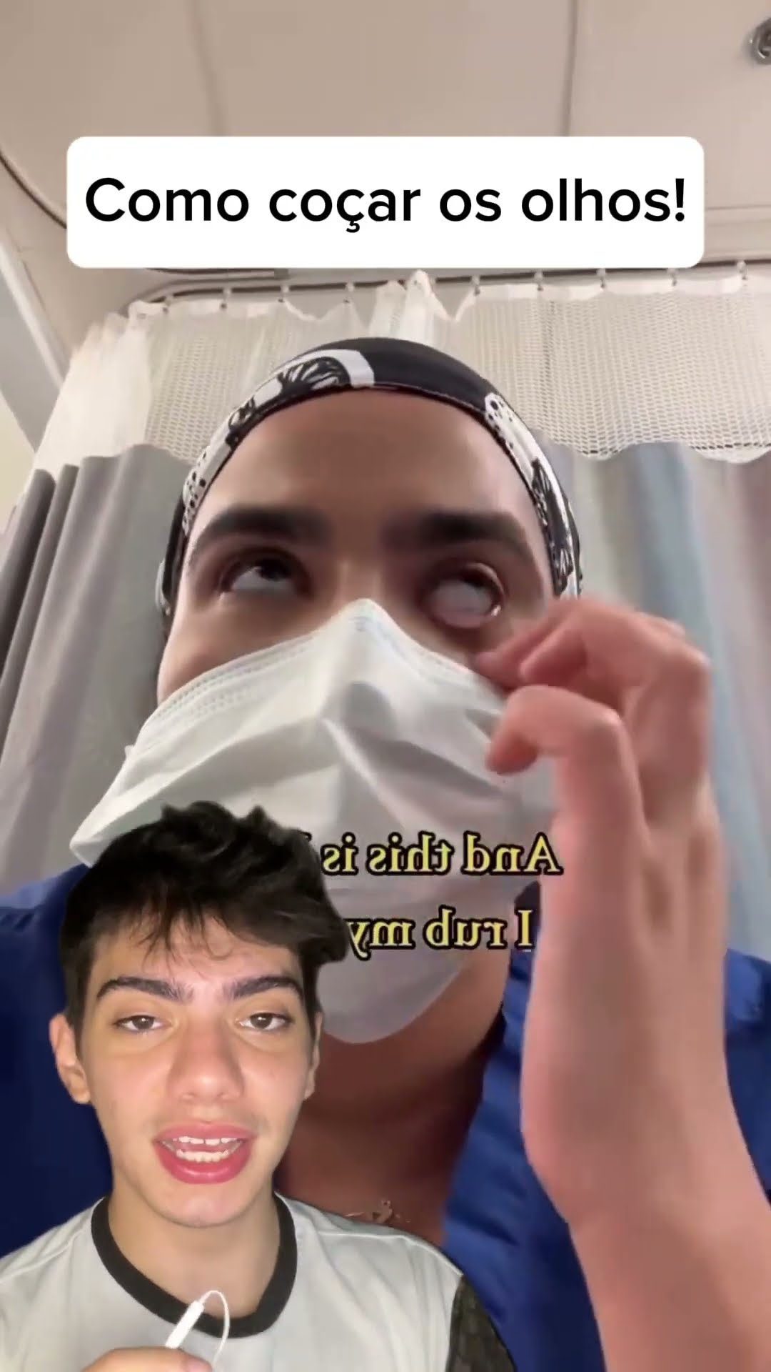 O jeito certo de coçar o olho: coce pelas pálpebras! ?️? Sem irritação ou sujeira!