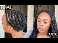 How To: Two-Strand Flat Twist | Under Wig Hack | ShaniceAlisha .