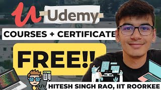 How to get udemy courses for free ?? - With Certificate! | Hitesh Singh Rao