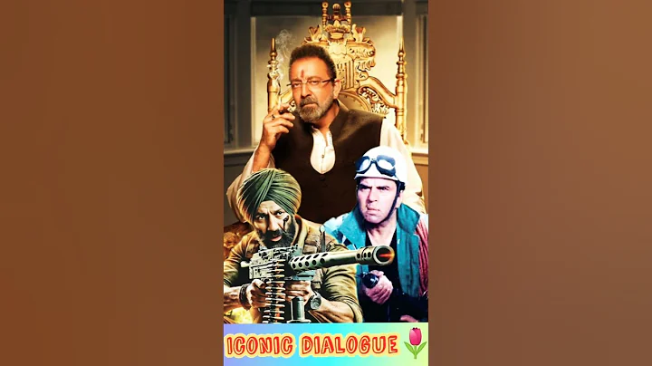 Bollywood के तीन सबसे "Iconic dialogue" ☠️😱।Sunny Deol,Sunjay Dutt & Dharmendra। #sunny #shorts