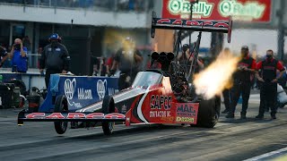 Steve Torrence races to the top spot at his home track