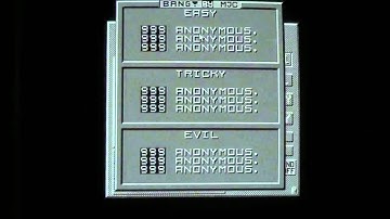 Monochrome ST Games: Bang!