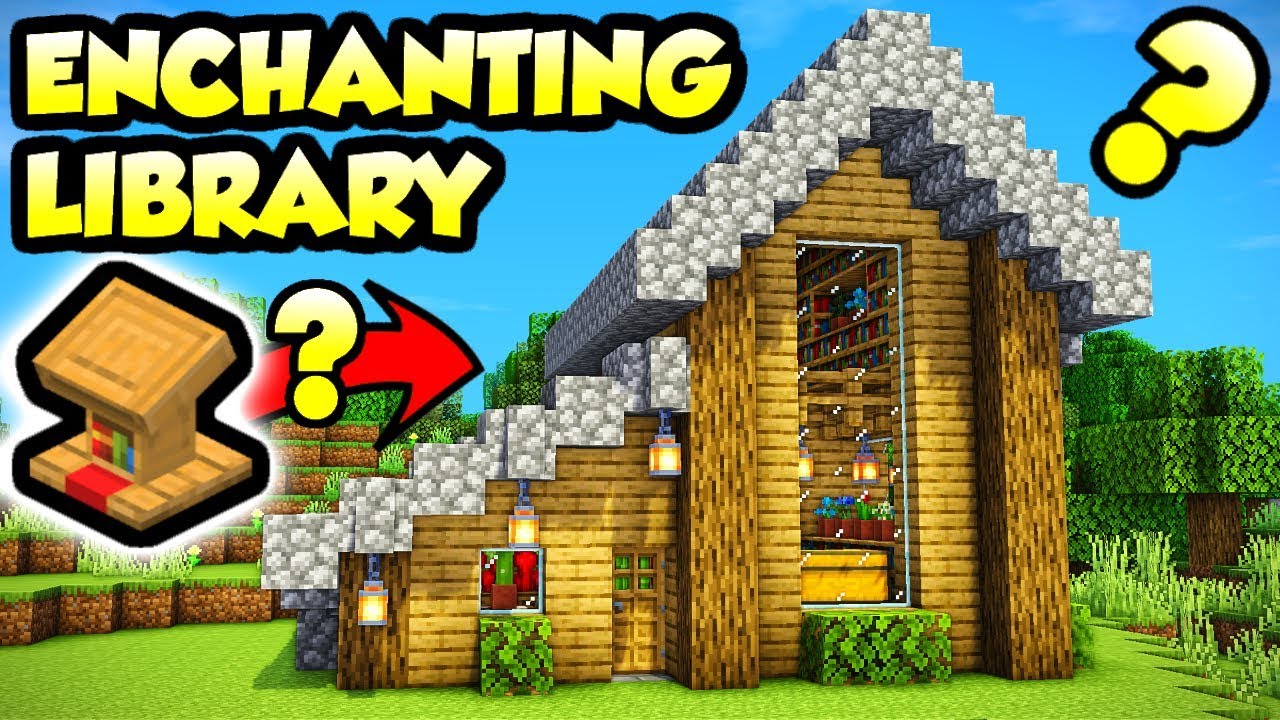 Minecraft Enchanting Library With A Big Secret Tutorial How To Build