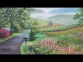 Country Road Landscape Acrylic Painting LIVE Tutorial