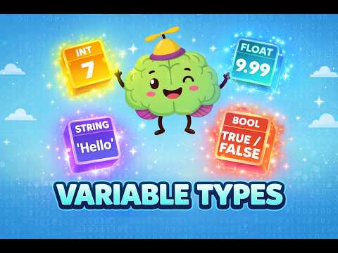 Coding for Kids: The 4 Secret Rooms! (Variable Types Explained - Works for ANY language)
