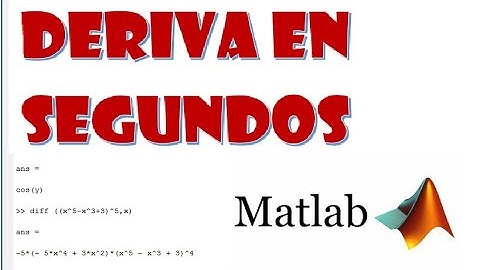 Aprende a derivar con MATLAB | tutorial de derivadas en matlab