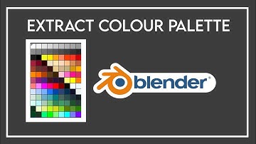 Extract color palette from image Blender _ Grease pencil tutorial