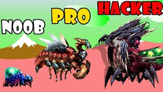 NOOB vs PRO vs HACKER - Insect Evolution Part 725 | Gameplay Satisfying Games (Android,iOS)