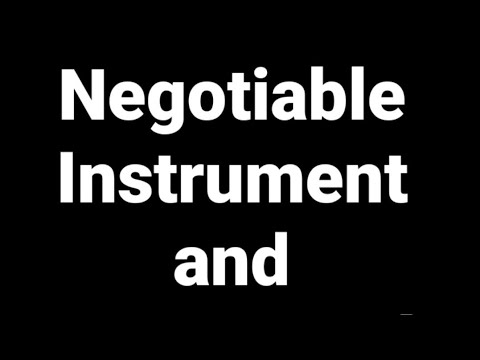 Negotiable instruments and its elements@laweasyclasses