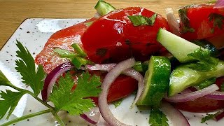 Cucumber  and Tomato Salad  Easy recipe!