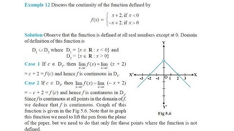 CBSE_NCERT_Grade 12 : Maths - Chapter 5: Continuity and Differentiability - Example 12