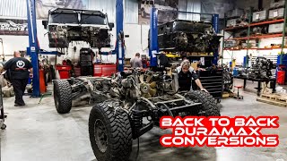 H1 HUMMERS GET BACK TO BACK DURAMAX CONVERSIONS