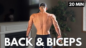 20 Min Back and Bicep Workout with Only Dumbbells | Upper Body Pull Workout at Home