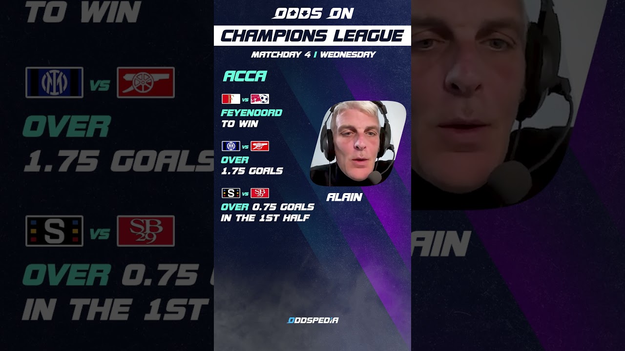 Alain's UCL BEST BETS Matchday 4 Wednesday 🤑 Football Betting Tips & Predictions Today