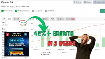 Gemini AI Smart Trader PRO EA V2 | No DLL | Fully Automated MT4 EA