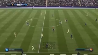 PS4's FIFA 18_2018022402_ 監督キャリアモード_'18-'19_チャンピオンズ・カップ_決勝トーナメント_準々決勝_2ndレグ_FCバルセロナ 3-0 ナポリ