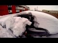 clearing snow off the car(GoPro hero3+)