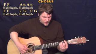 Hallelujah (Rufus Wainwright) Fingerstyle Guitar Cover Lesson with Chords/Lyrics