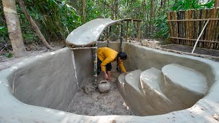 Girl Living Off Grid, Built The Most Secret Underground Home To Live in the Jungle by survival shelter ideas 53,680 views 1 month ago 17 minutes