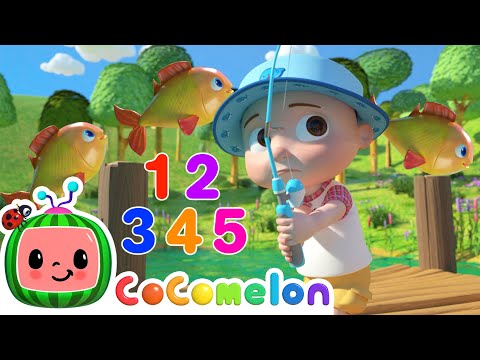 12345 Once I Caught A Fish Alive! | CoComelon Animal Time | Animal Nursery Rhymes