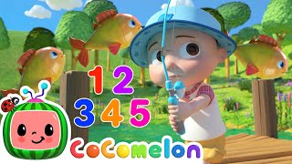 12345 Once I Caught A Fish Alive! | CoComelon Animal Time | Animal Nursery Rhymes Resimi