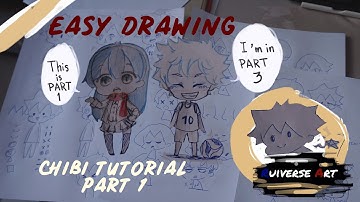 How to draw Chibi SUPER EASY part 1 (TUTORIAL#1)